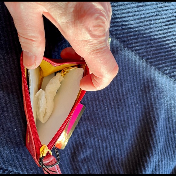 “New Shoes Cure My Blues” Coin Purse and Key Chain, NWT - Picture 5 of 10